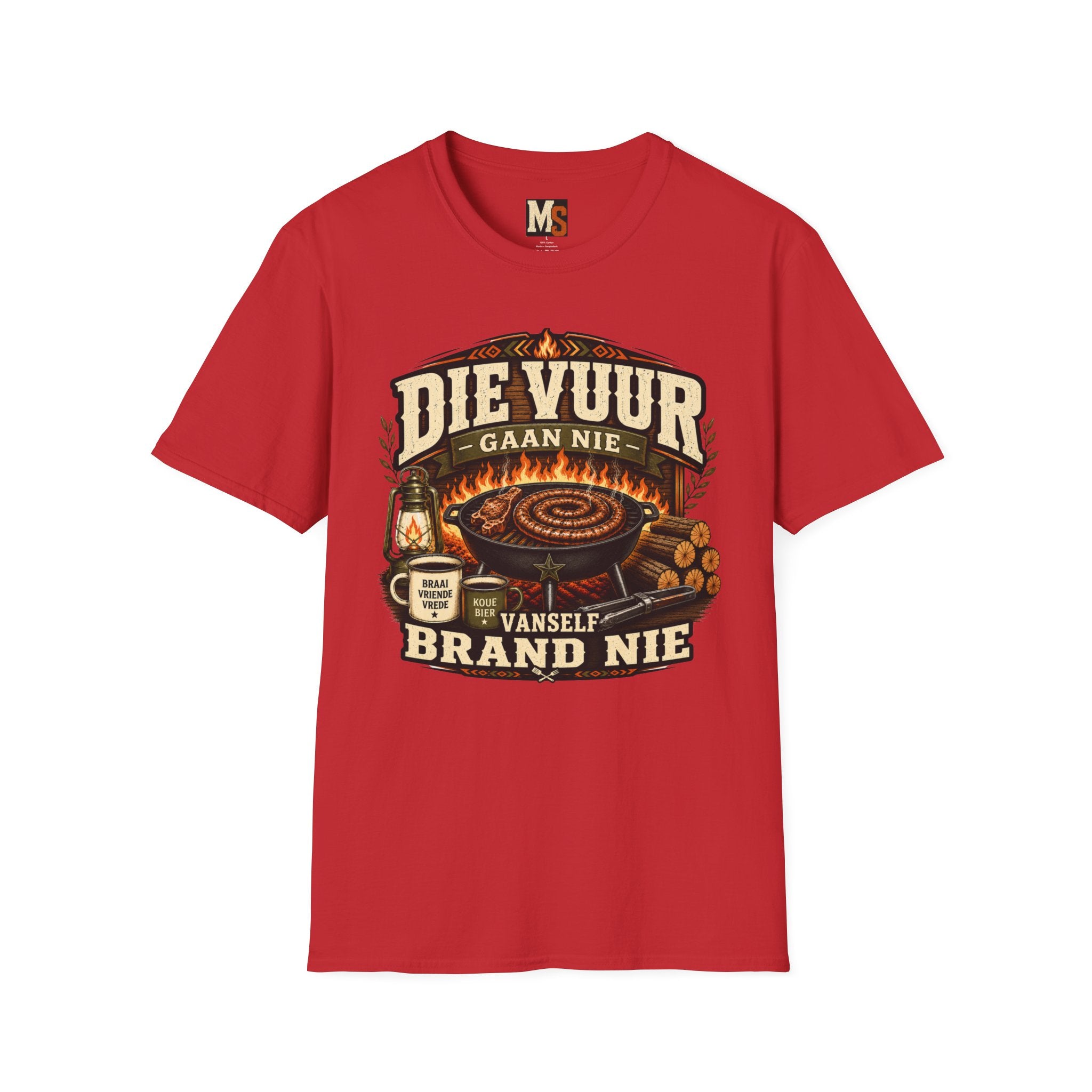 Die vuur gaan nie vanself brand nie T-shirt
