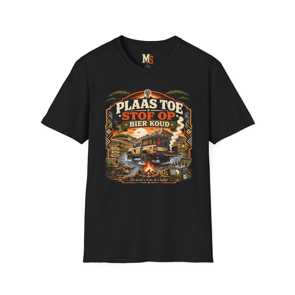 Plaas toe, stof op - Bier koud T-shirt