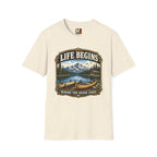 Life begins where the noise ends T-shirt