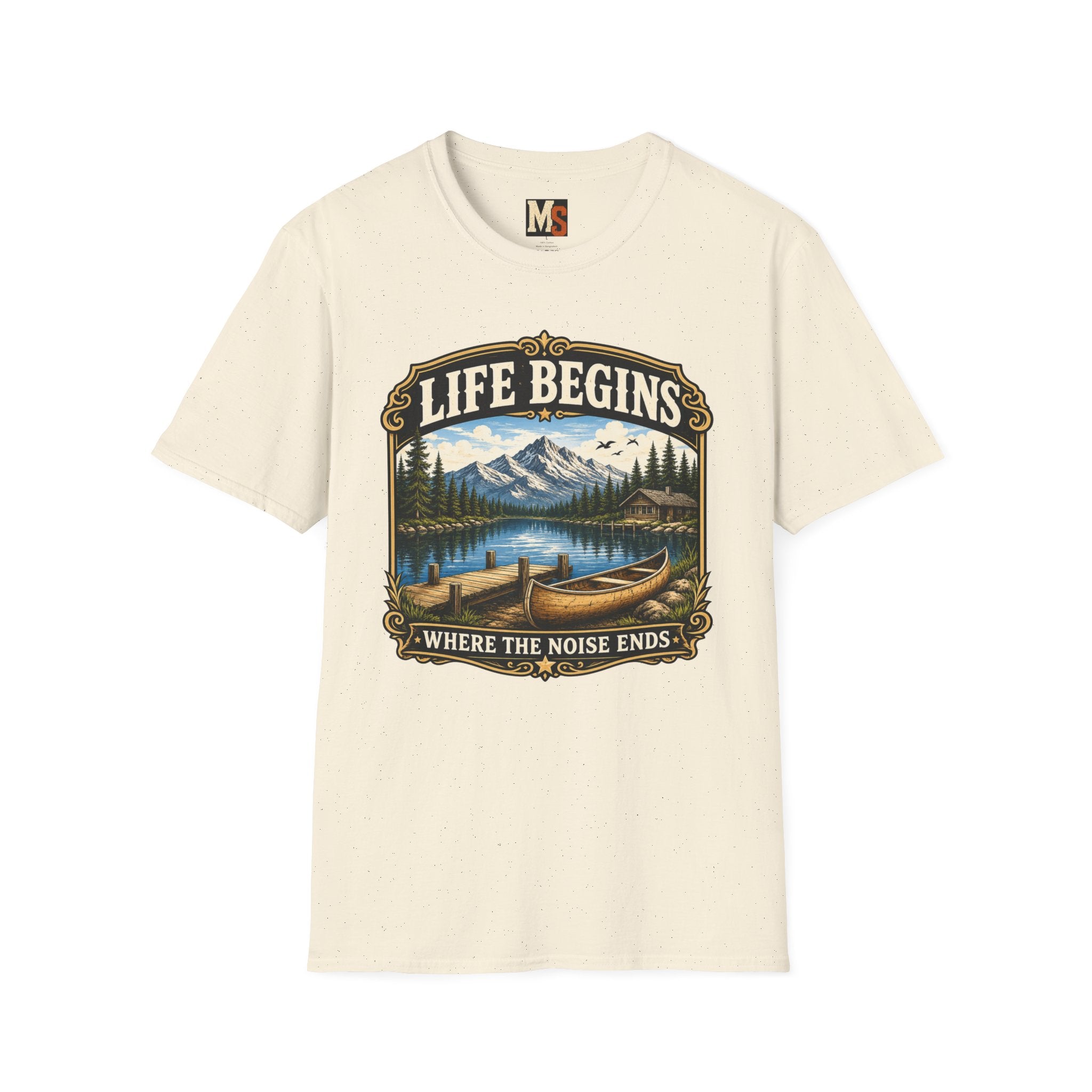 Life begins where the noise ends T-shirt