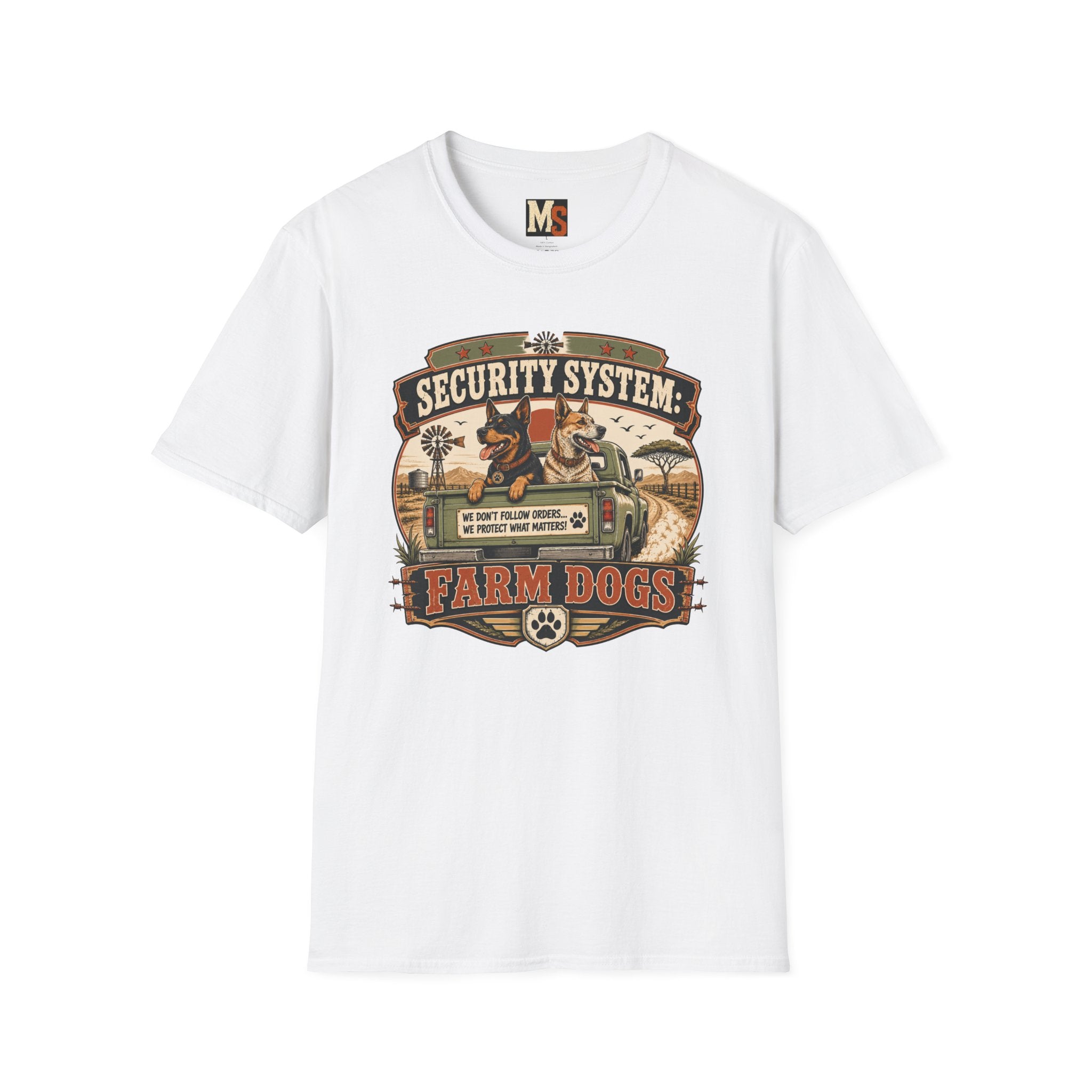 Security system Farm Dogs T-shirt