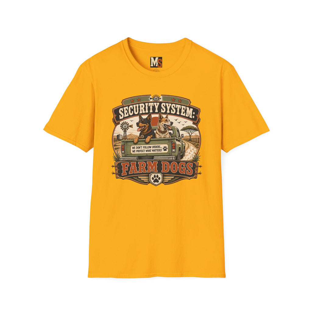 Security system Farm Dogs T-shirt