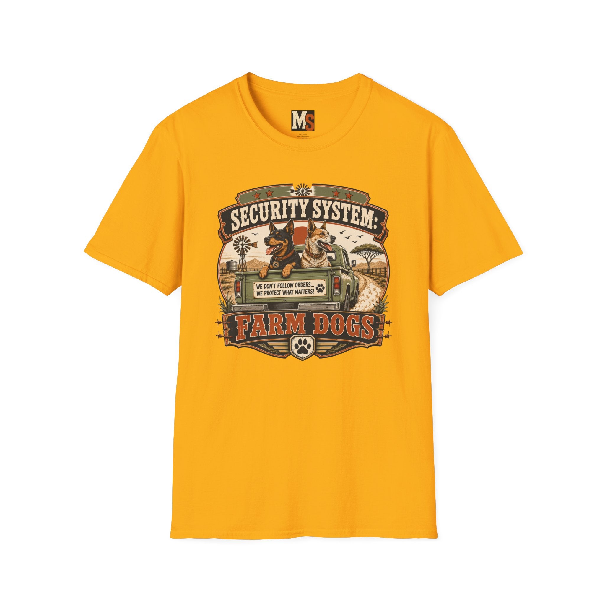 Security system Farm Dogs T-shirt