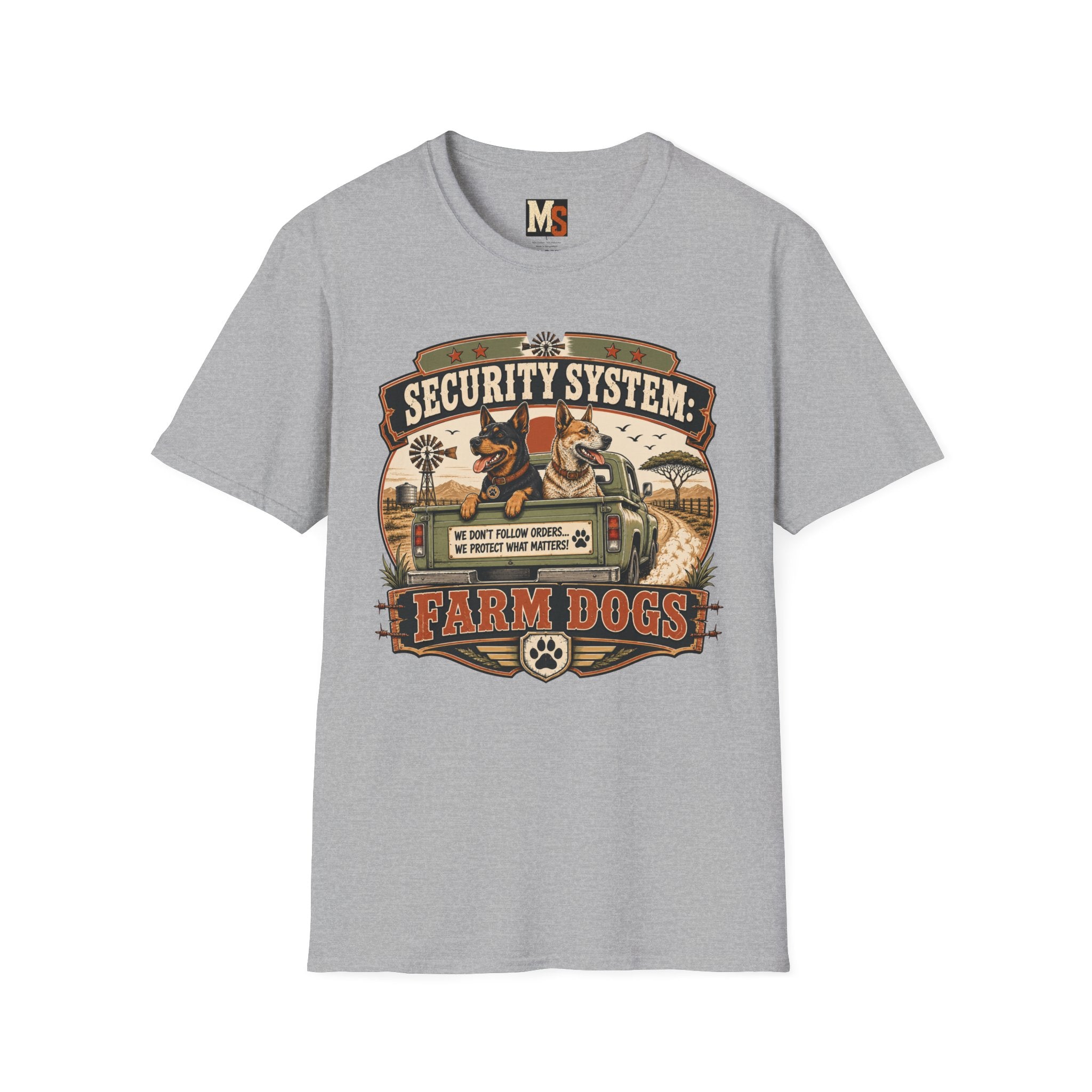 Security system Farm Dogs T-shirt