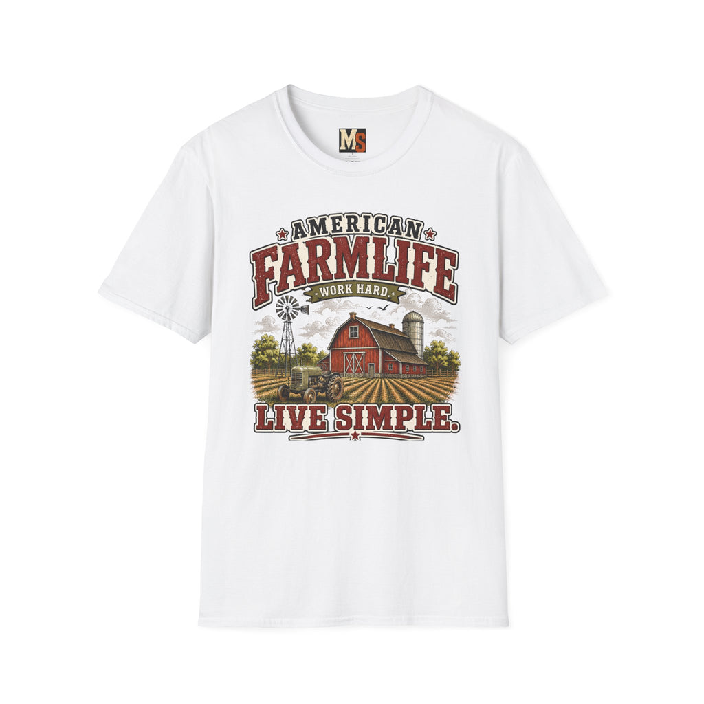 American Farmlife - Work hard, live simple T-shirt