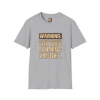 Warning_ May spontaneously talk about farming trucks T-shirt