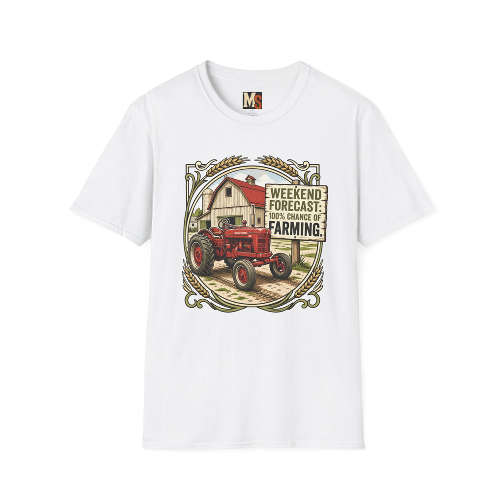 Weekend Forecast - 100% chance of Farming T-shirt