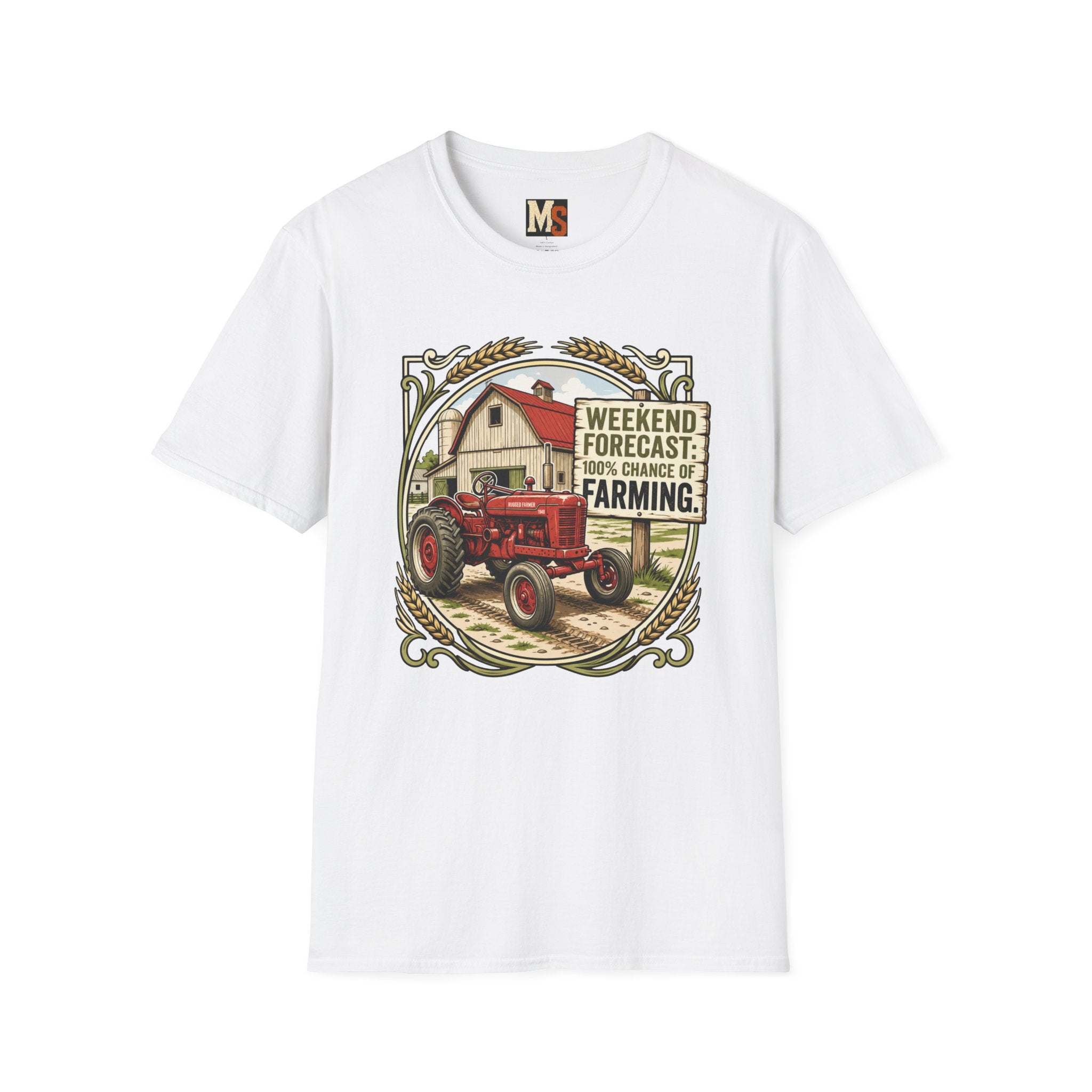 Weekend Forecast - 100% chance of Farming T-shirt
