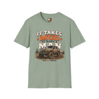 It takes mud to make a man T-shirt