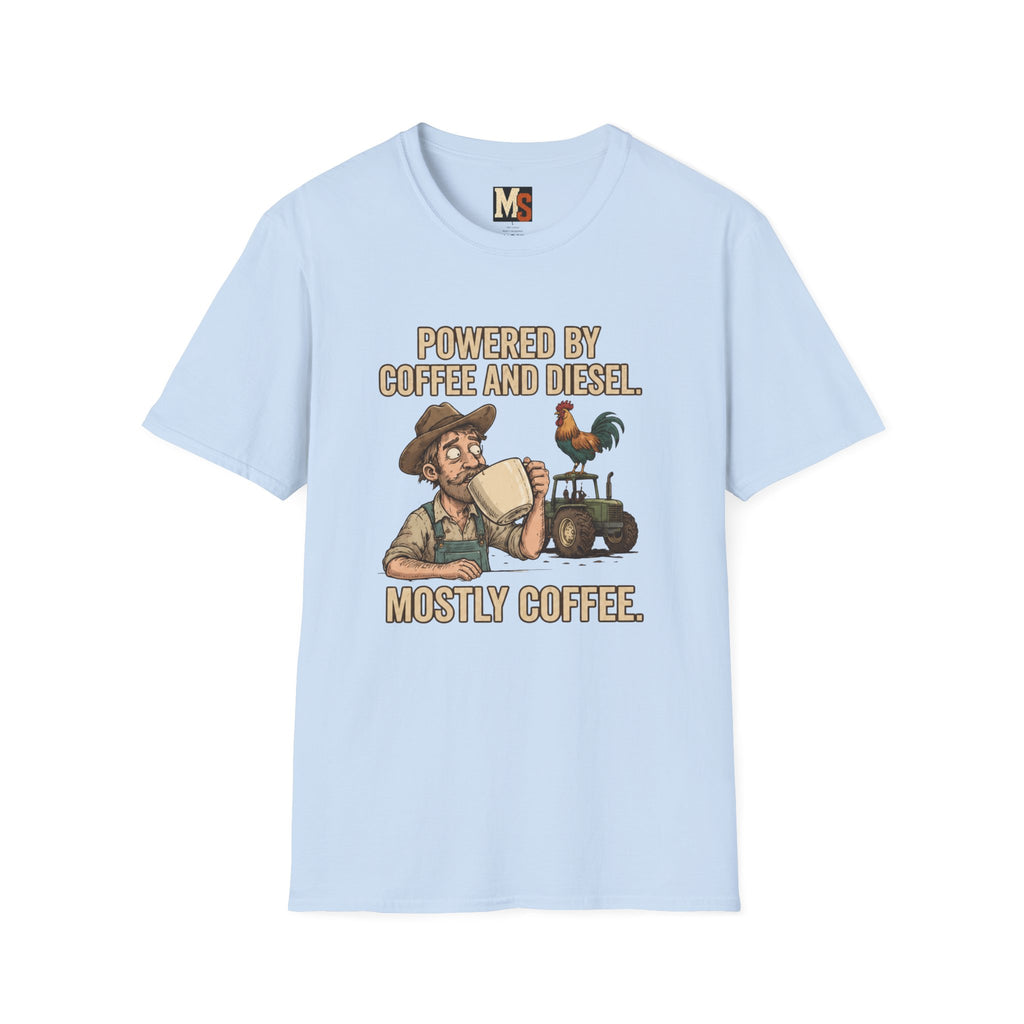Powered by Coffee and Diesel - mostly coffee T-shirt
