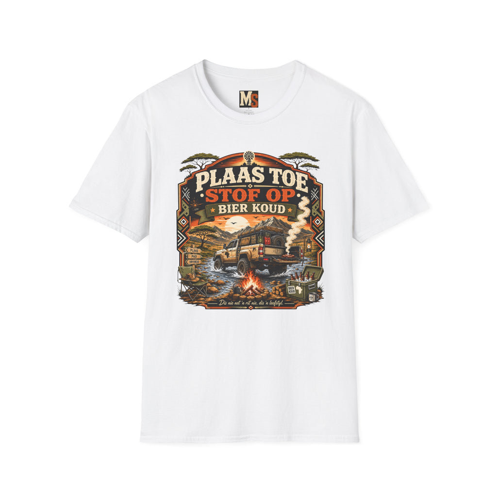 Plaas toe, stof op - Bier koud T-shirt