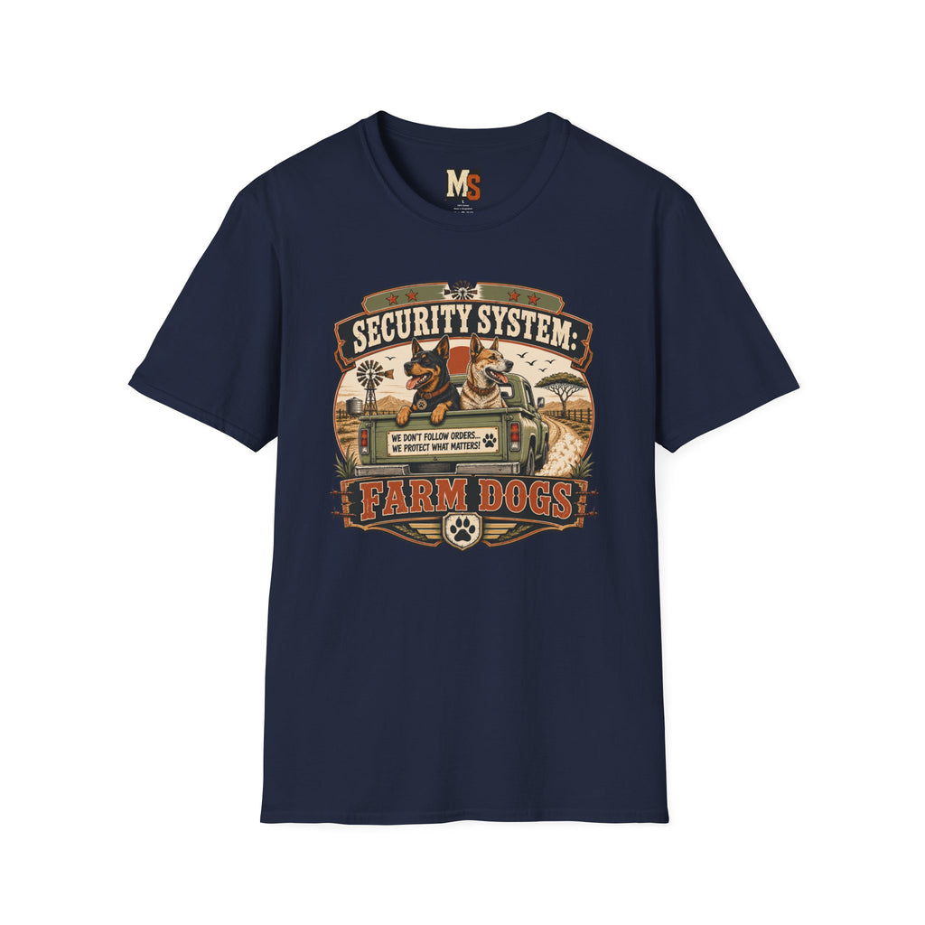 Security system Farm Dogs T-shirt