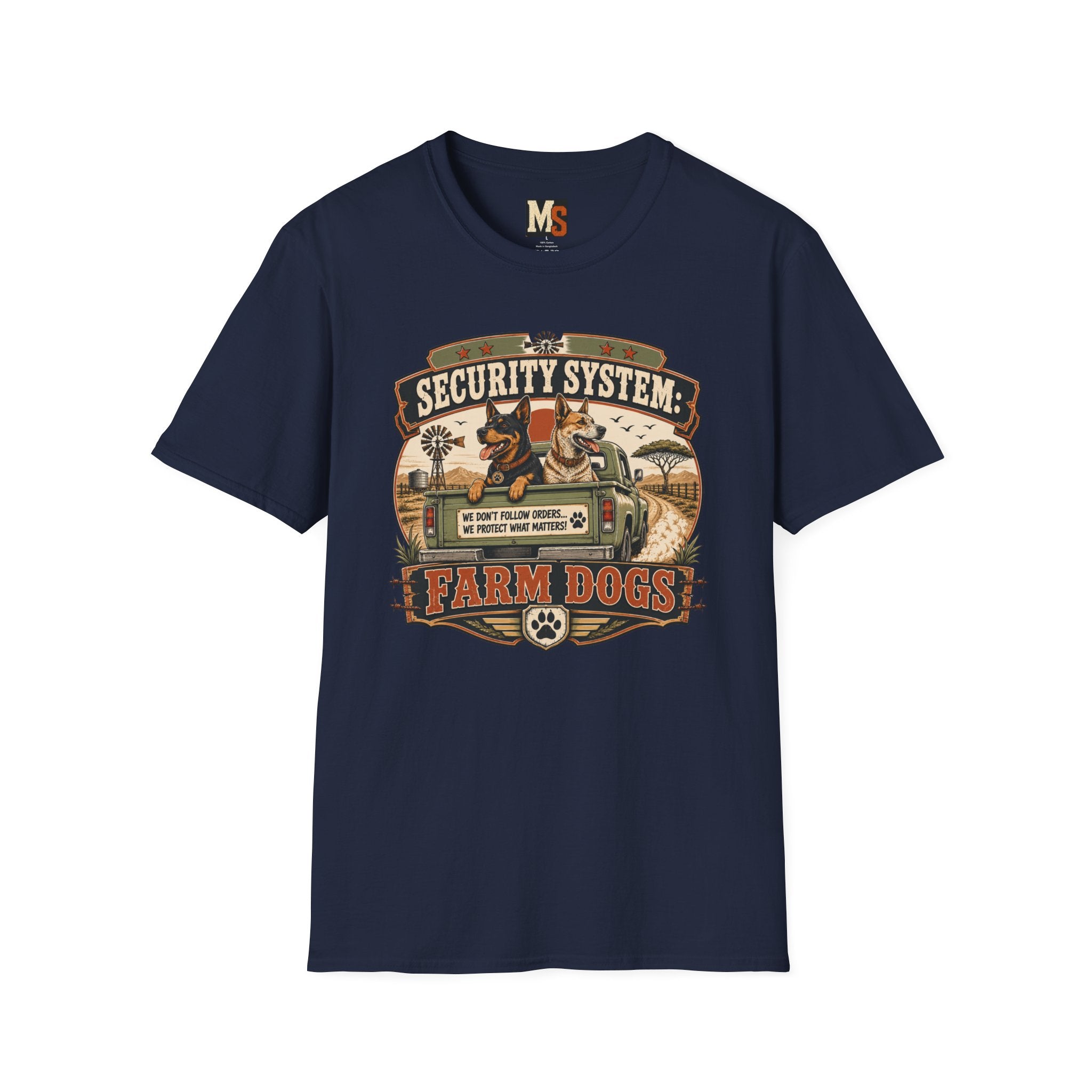 Security system Farm Dogs T-shirt