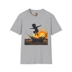 Child jumping in the mud T-shirt