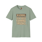 Warning_ May spontaneously talk about farming trucks T-shirt