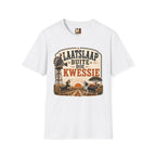 Laatslaap buite die kwessie T-shirt