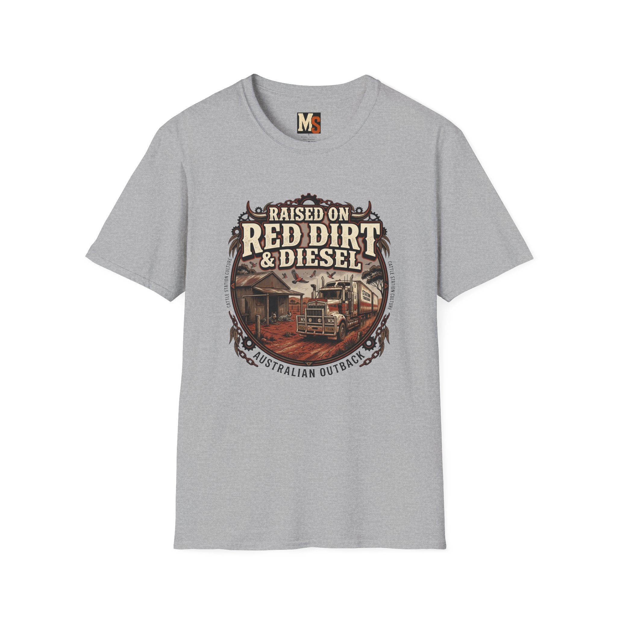 Raised on Red Dirt & Diesel T-shirt