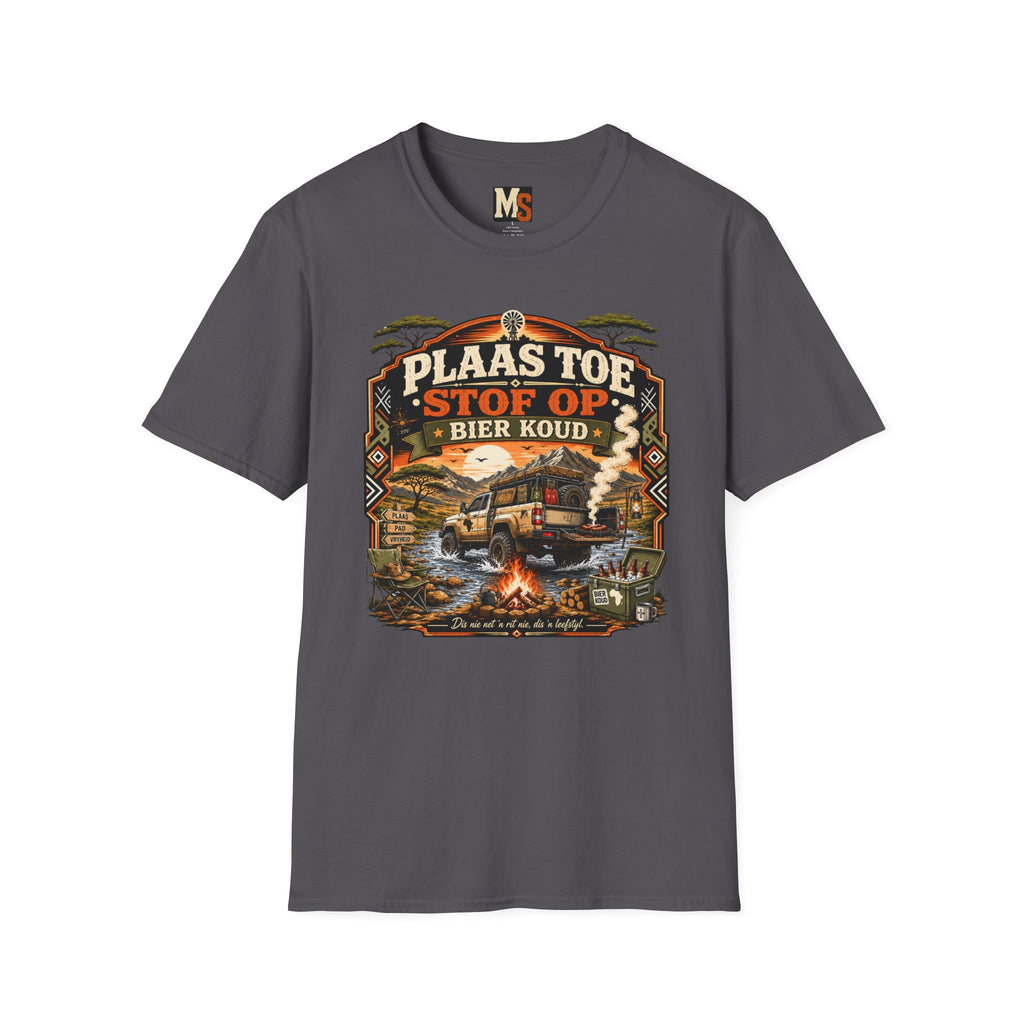 Plaas toe, stof op - Bier koud T-shirt
