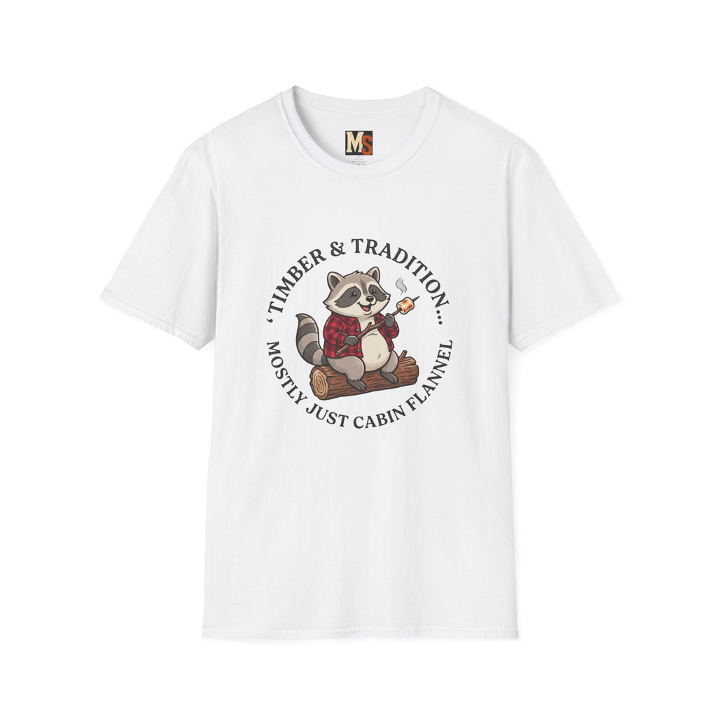 Timber & Tradition - mostly just cabin flannel T-shirt