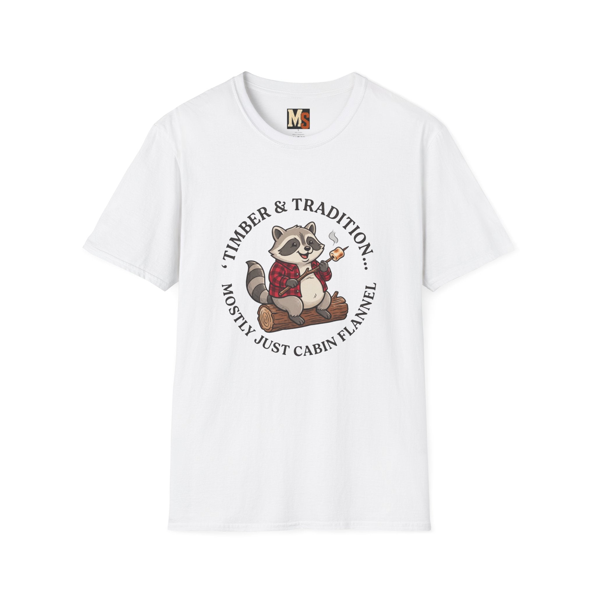 Timber & Tradition - mostly just cabin flannel T-shirt