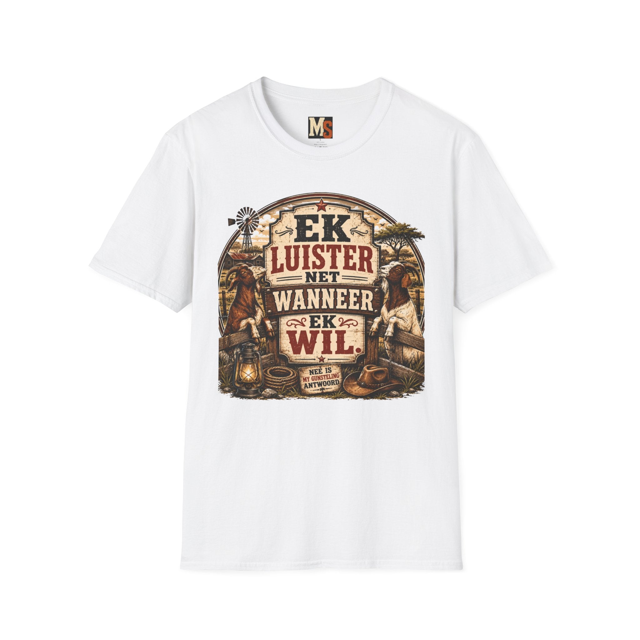 Ek luister net wanneer ek wil T-shirt