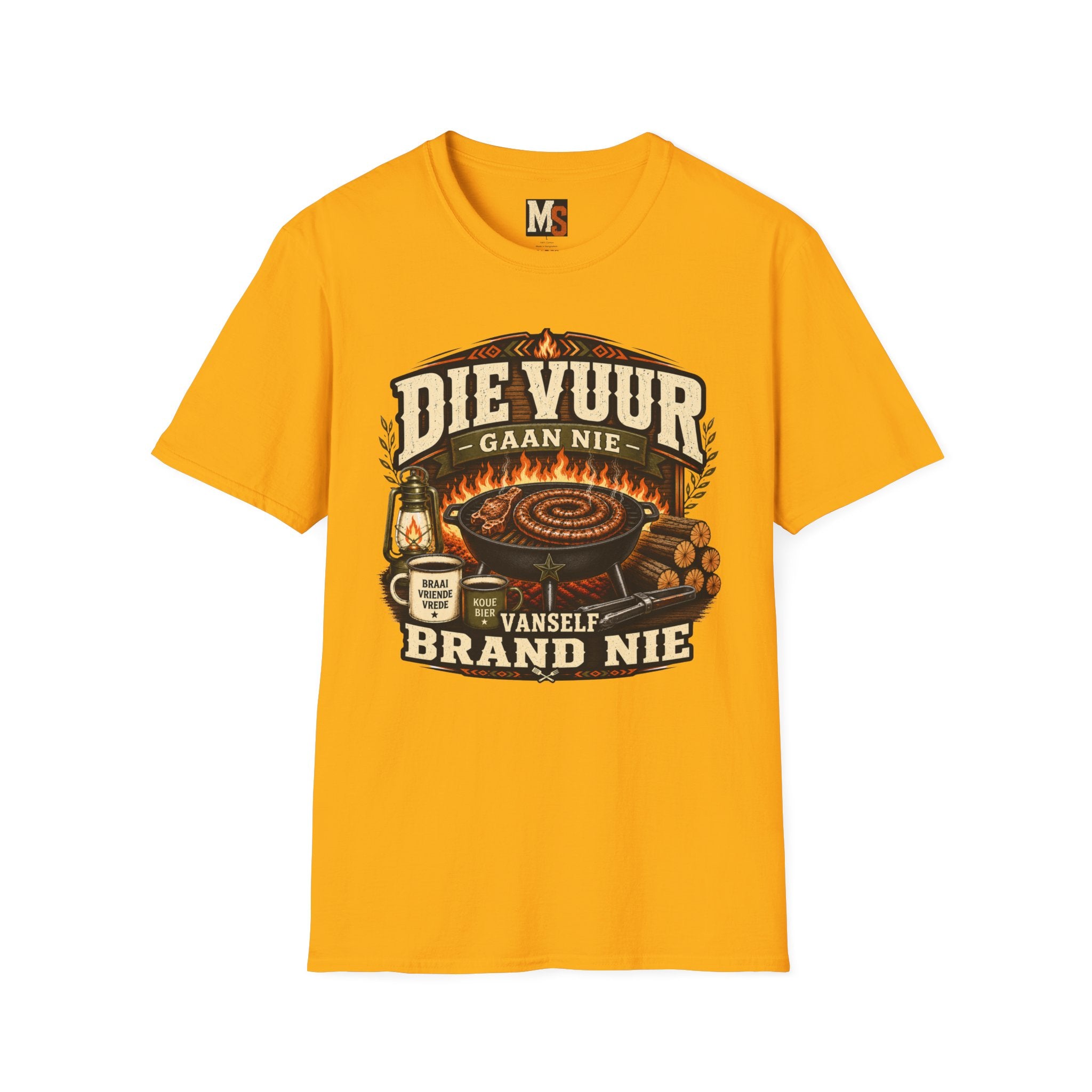 Die vuur gaan nie vanself brand nie T-shirt