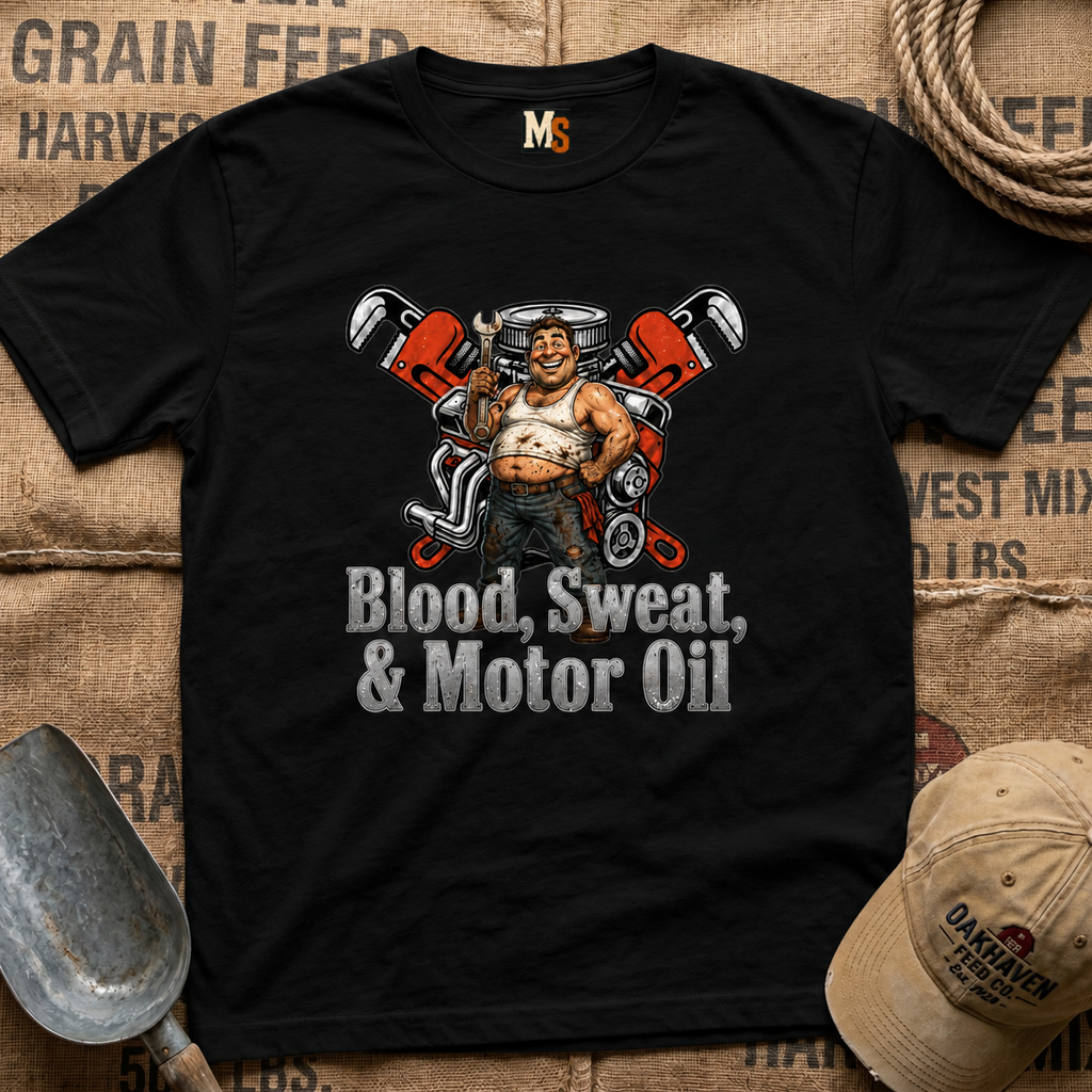 Blood, Sweat & Motor Oil T-shirt