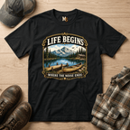 Life begins where the noise ends T-shirt