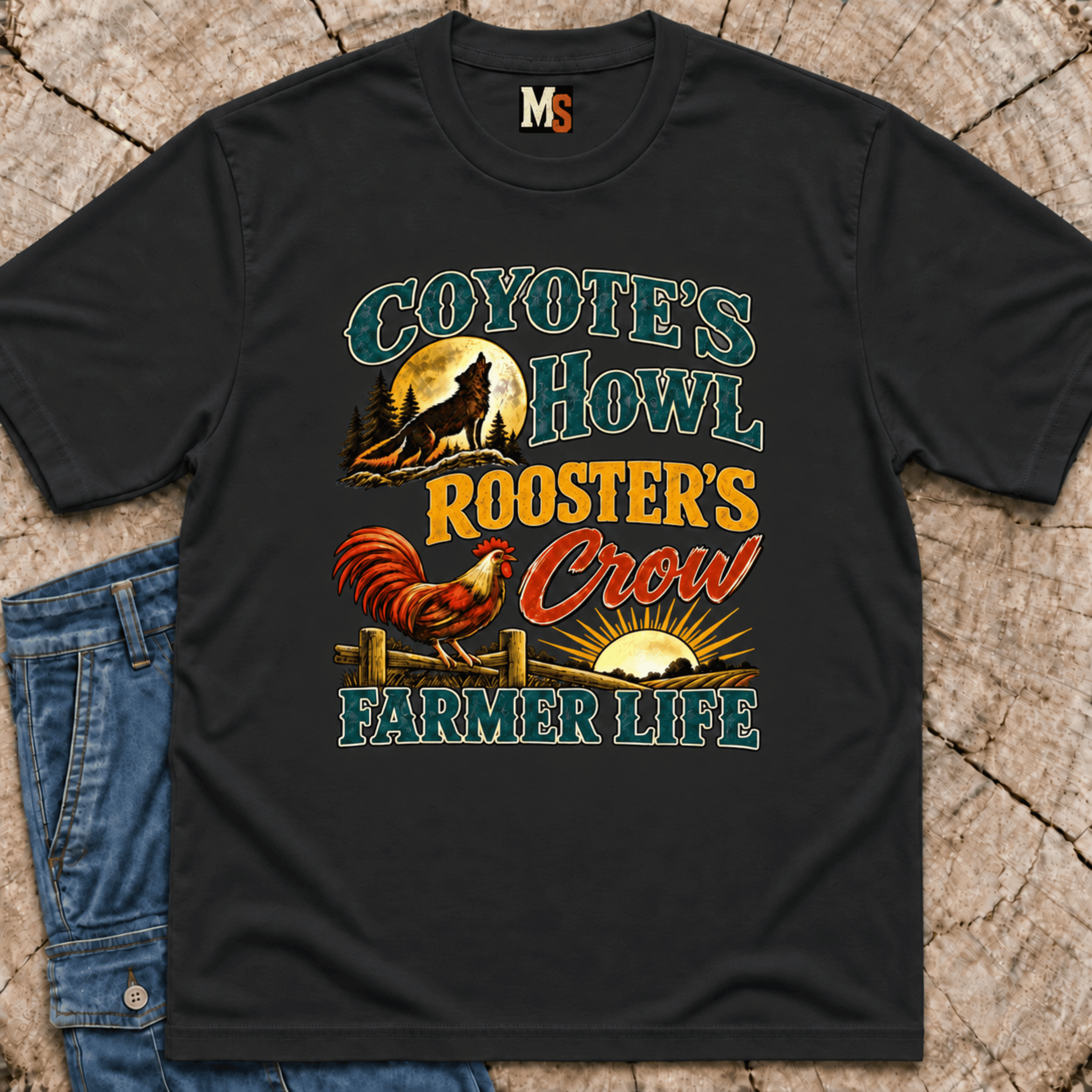 Coyote's Howl, Roosters Crow, Repeat T-shirt