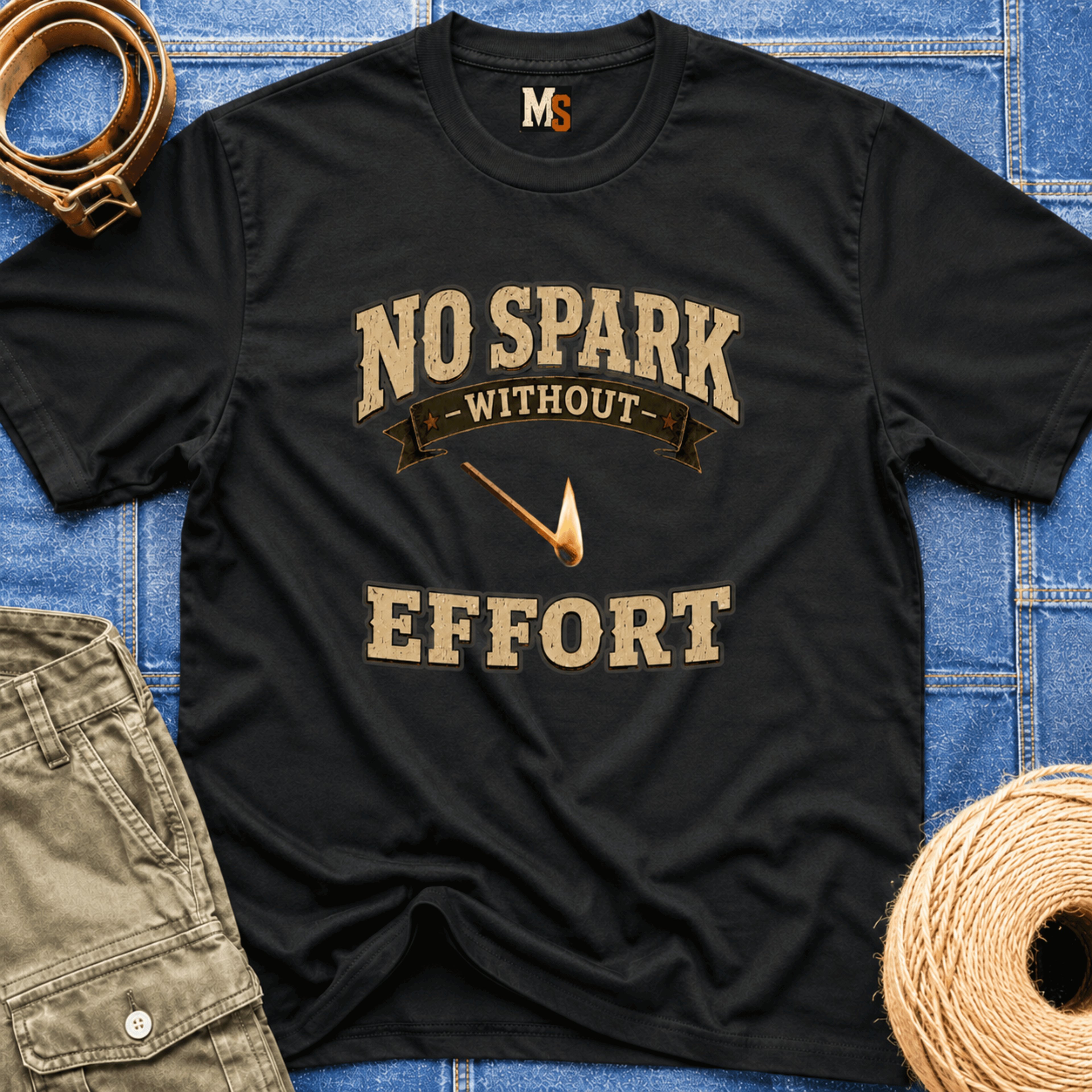 No spark without effort T-shirt