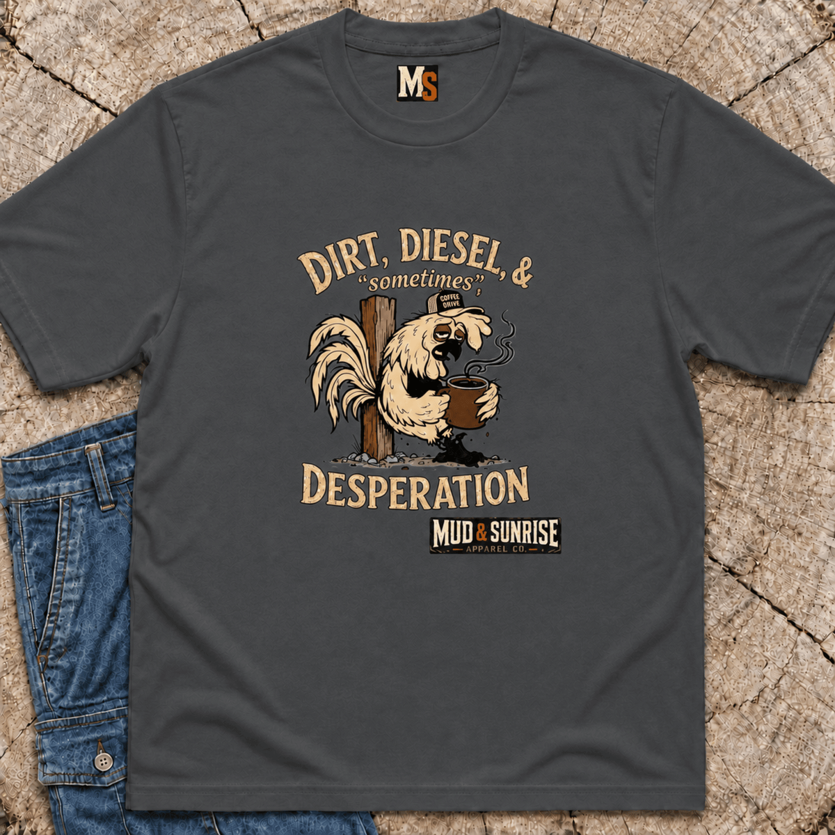 Dirt, Diesel & sometimes Desperation T-shirt