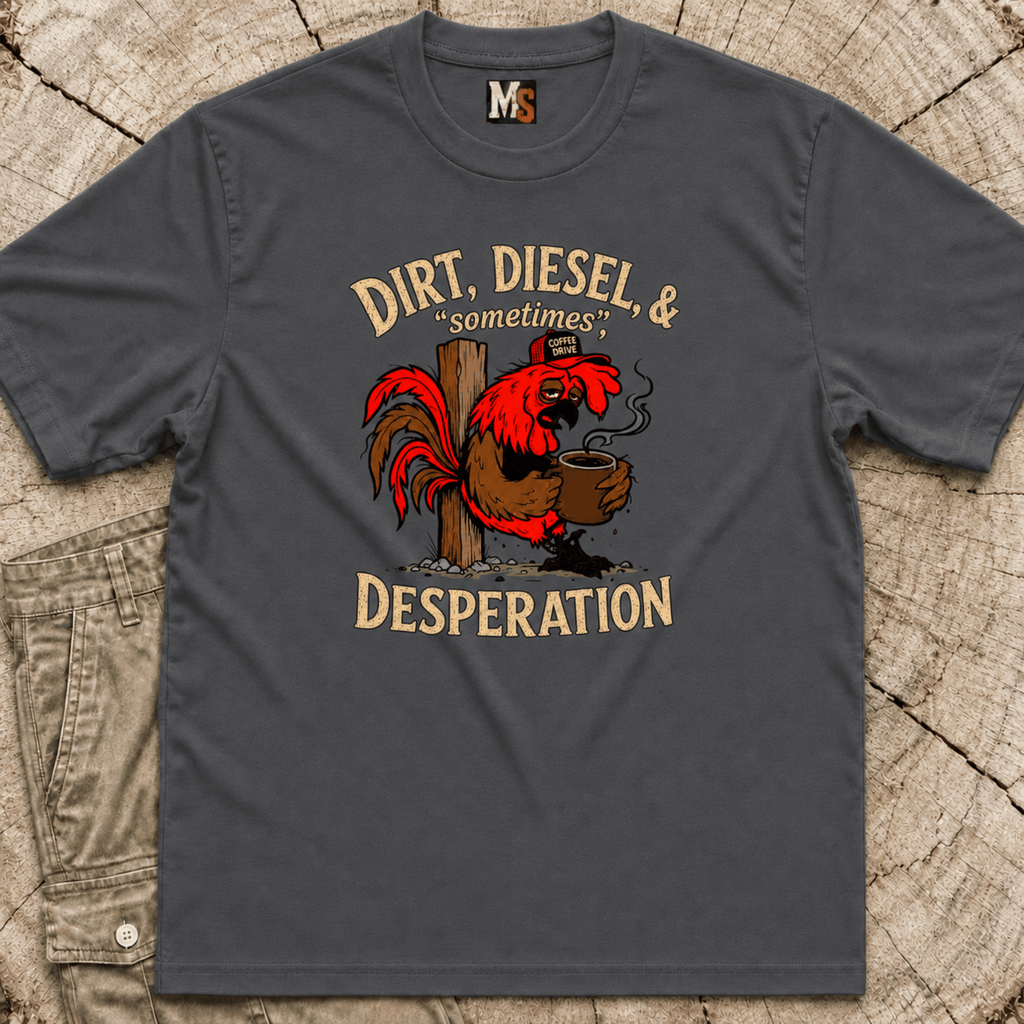 Dirt, Diesel & sometimes Desperation T-shirt