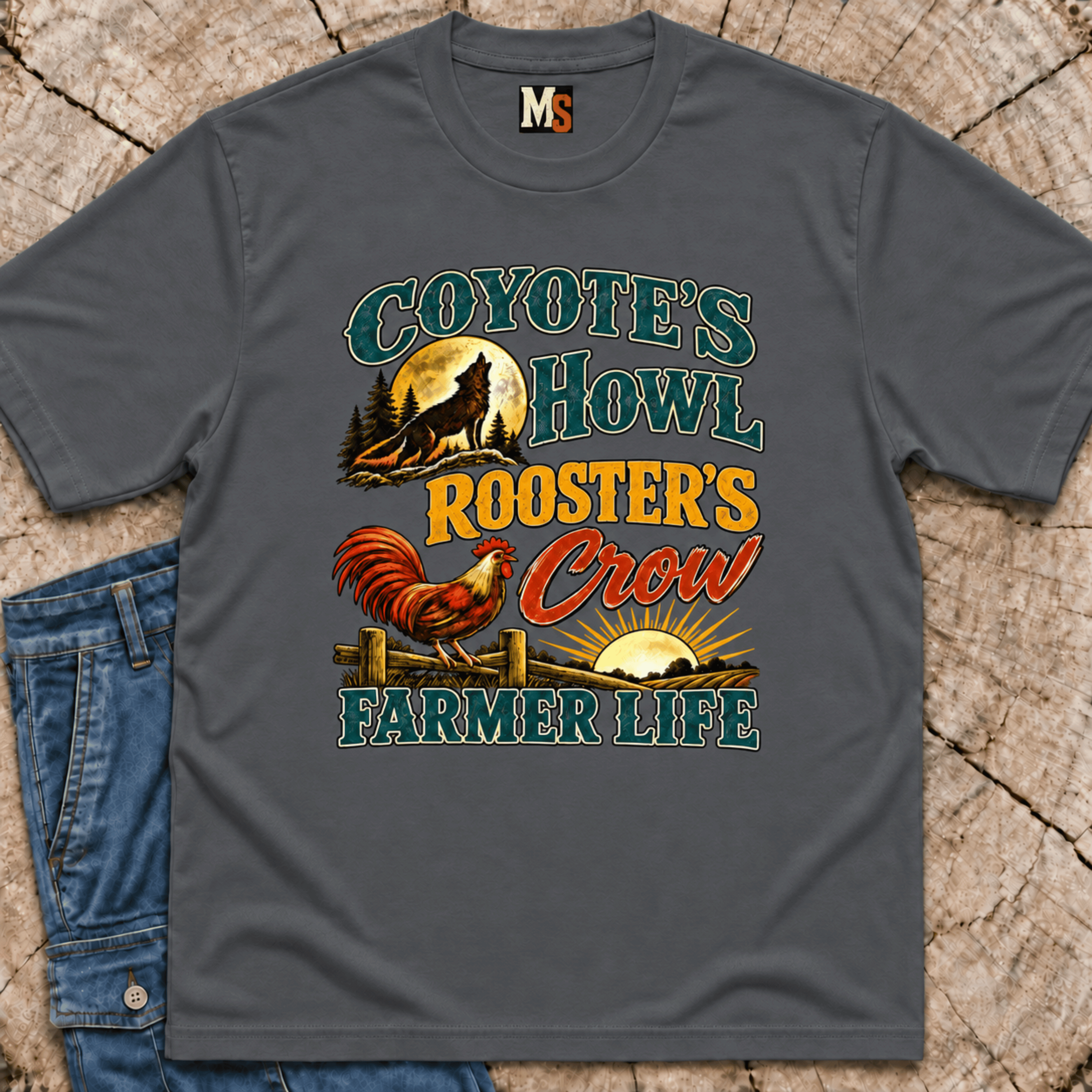 Coyote's Howl, Roosters Crow, Repeat T-shirt