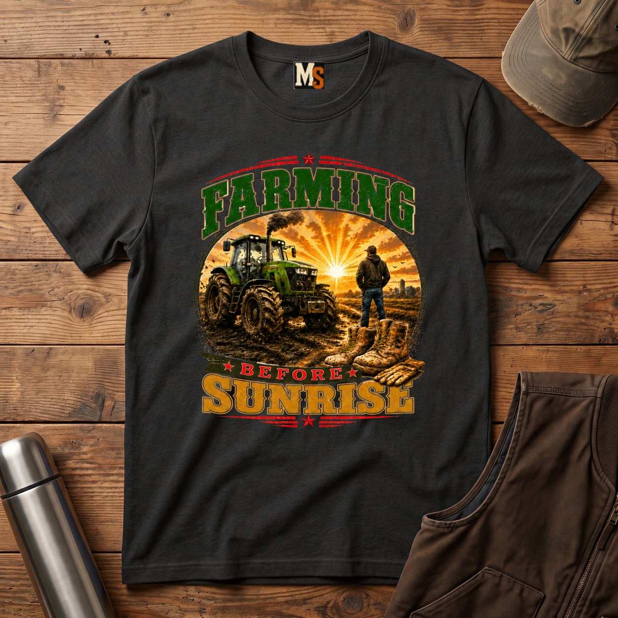 Farming before Sunrise T-Shirt