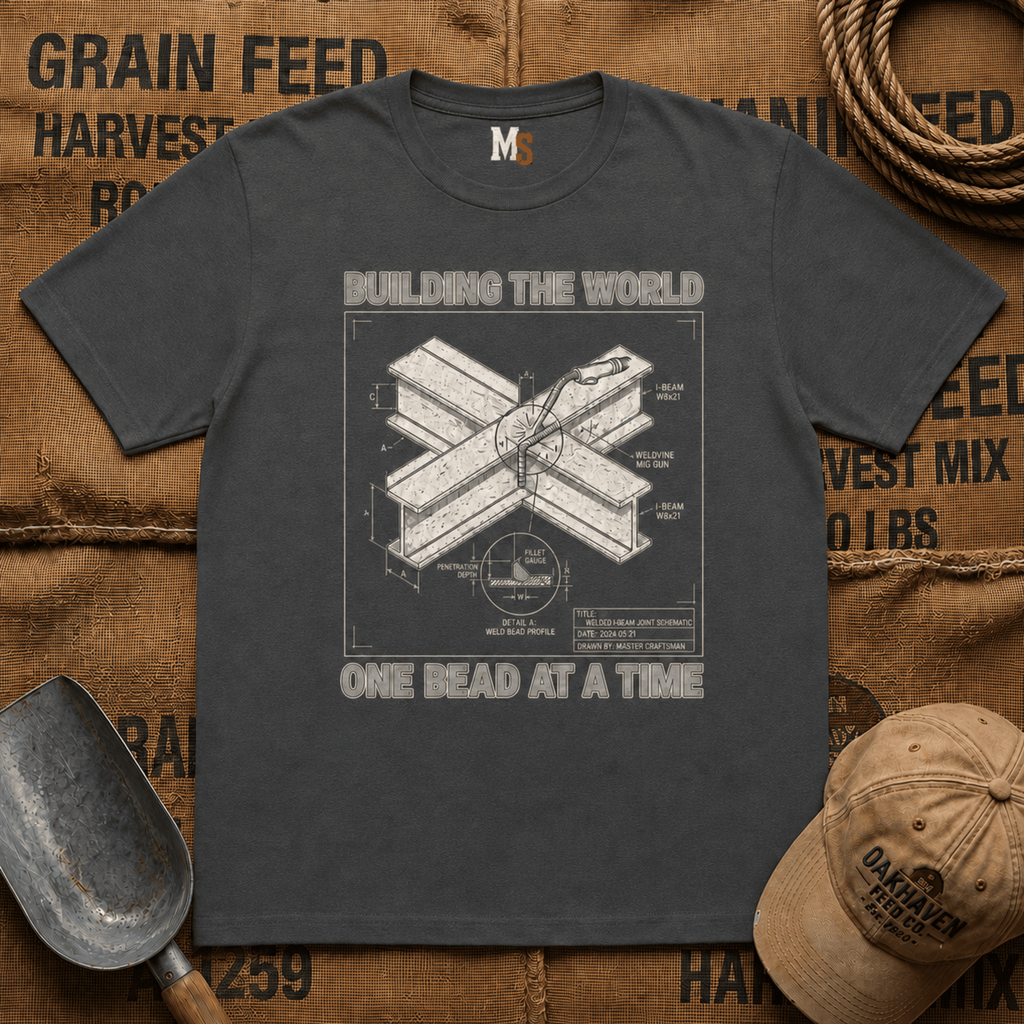 Building the World - one bead at a time -shirt