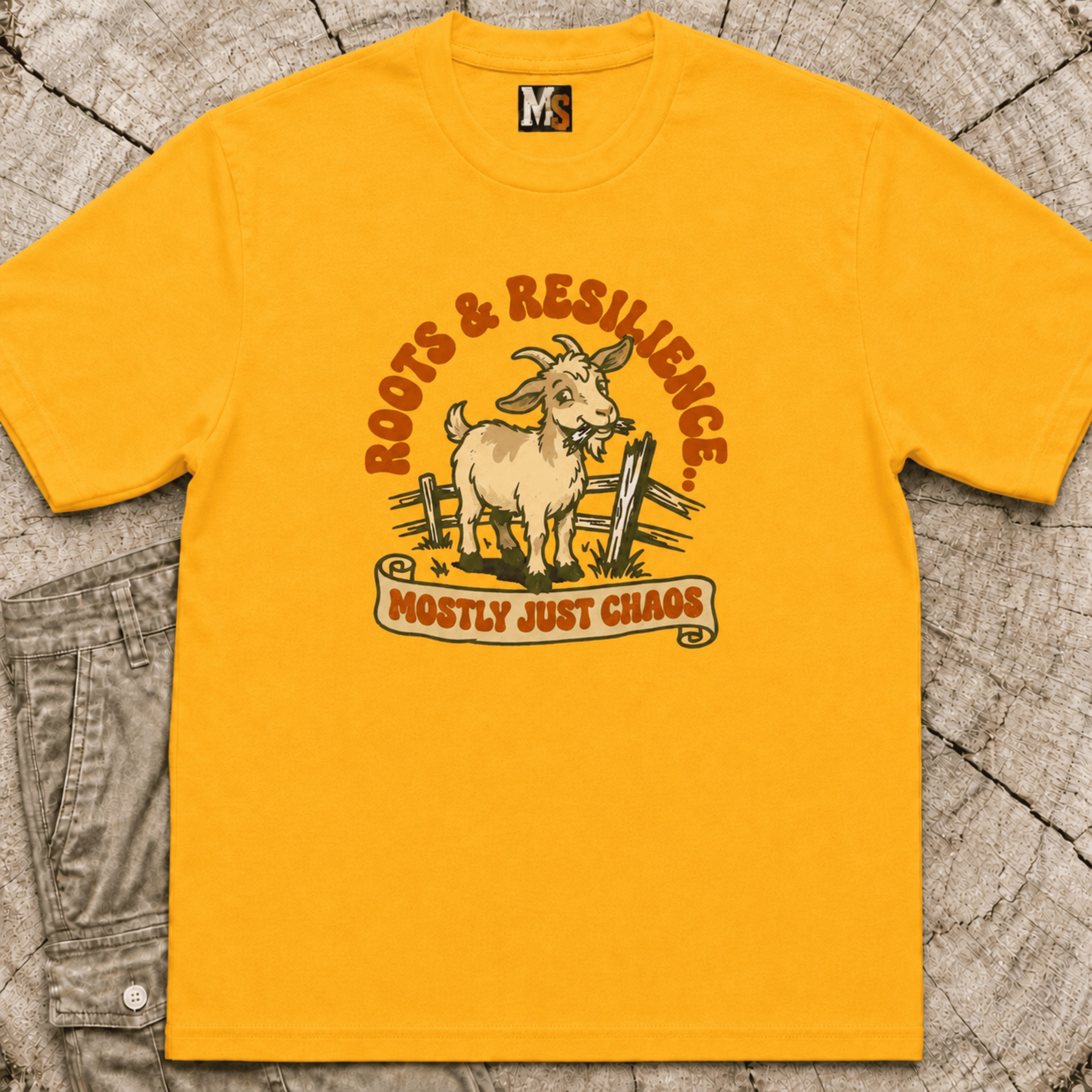 Roots & Resilience - mostly just chaos T-shirt