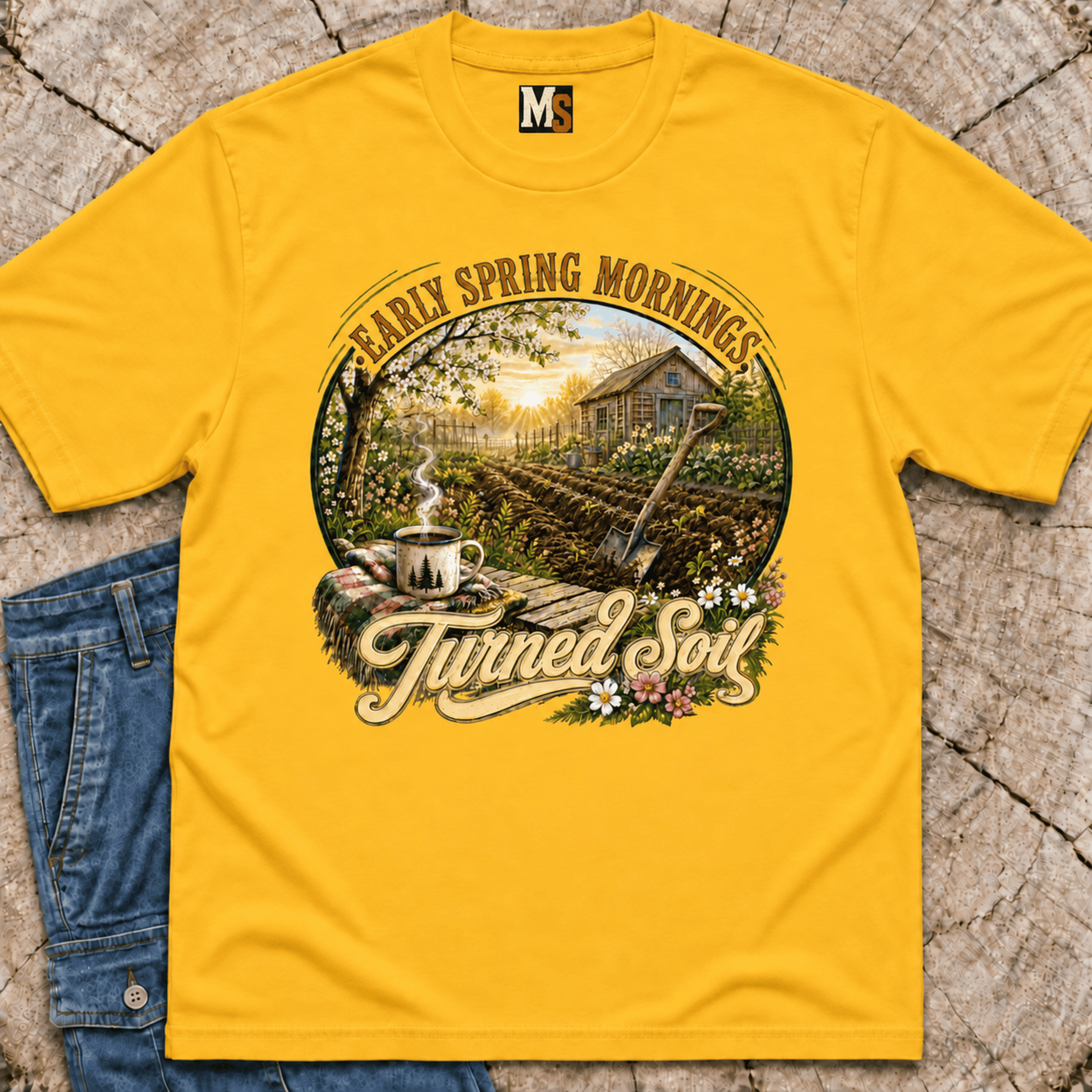 Early Spring Morning - Turned Soil T-shirt