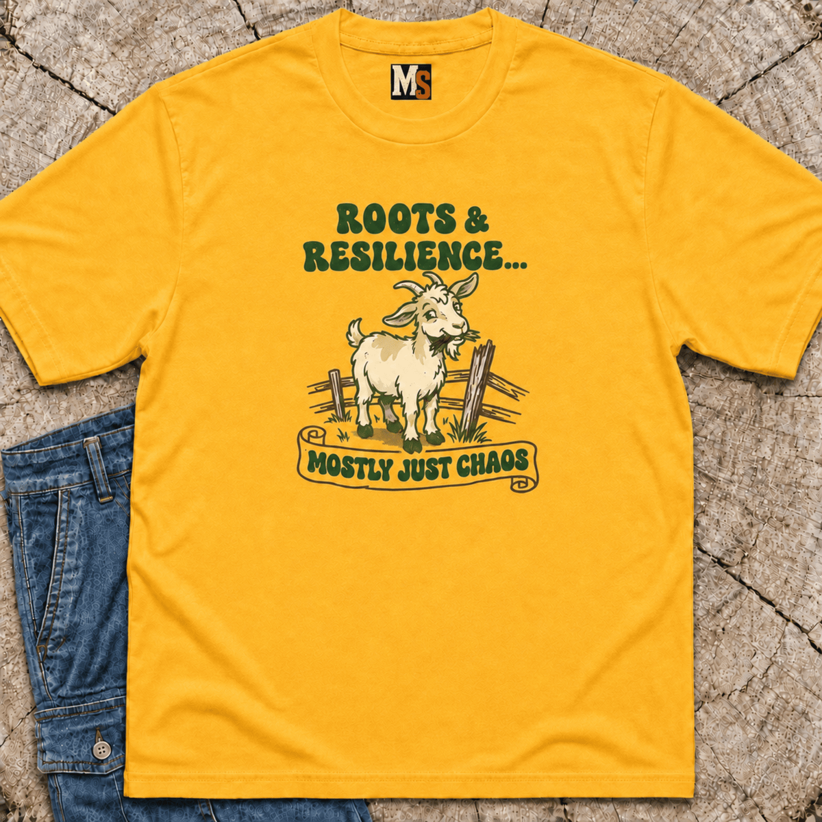Roots & Resilience - mostly just chaos T-shirt