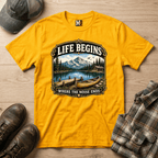 Life begins where the noise ends T-shirt
