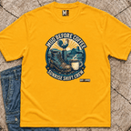 Mud before coffee - sunrise shift crew T-shirt