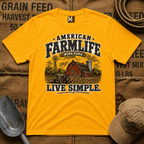 American Farmlife - Work hard, live simple T-shirt