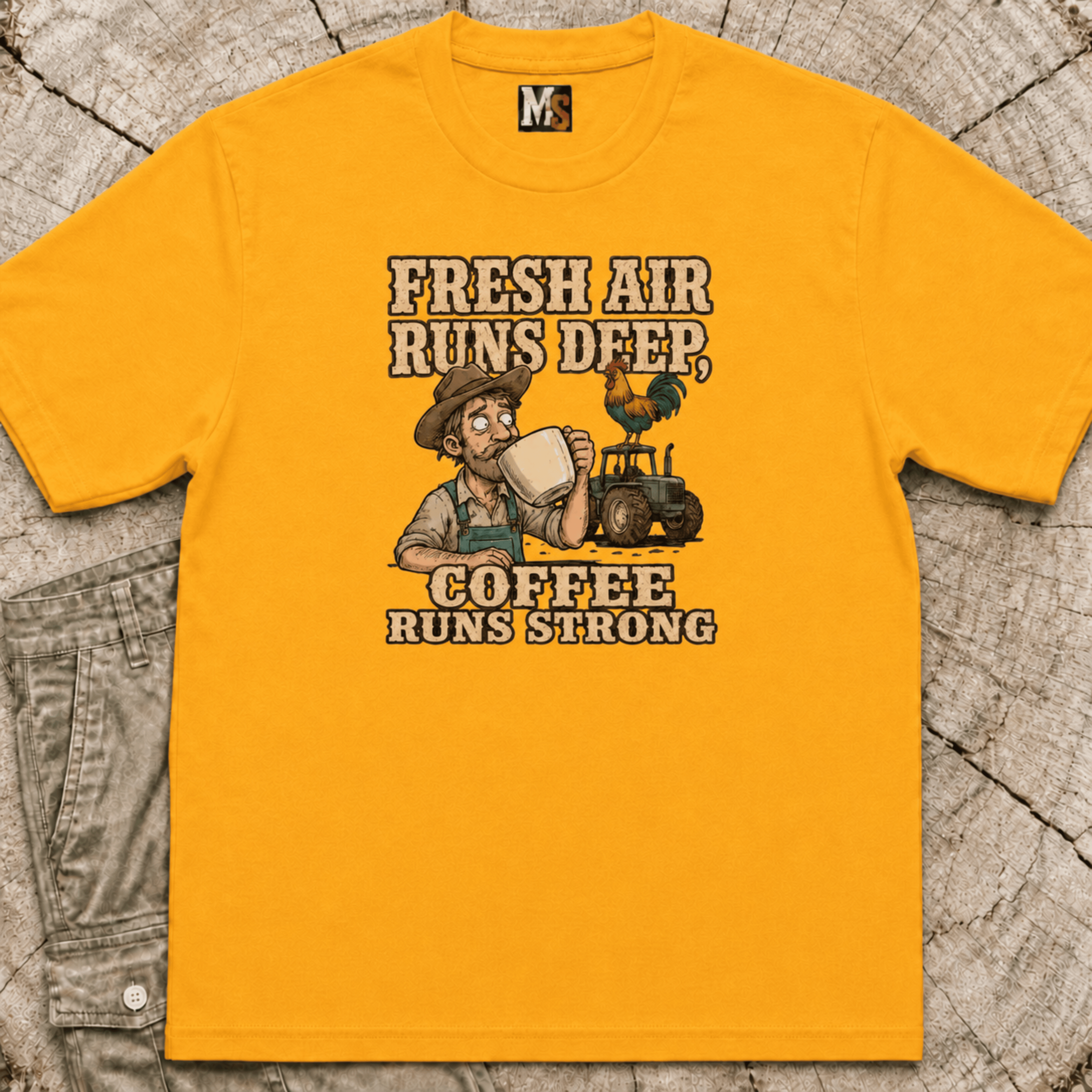 Fresh Air runs deep - Coffee runs strong T-shirt