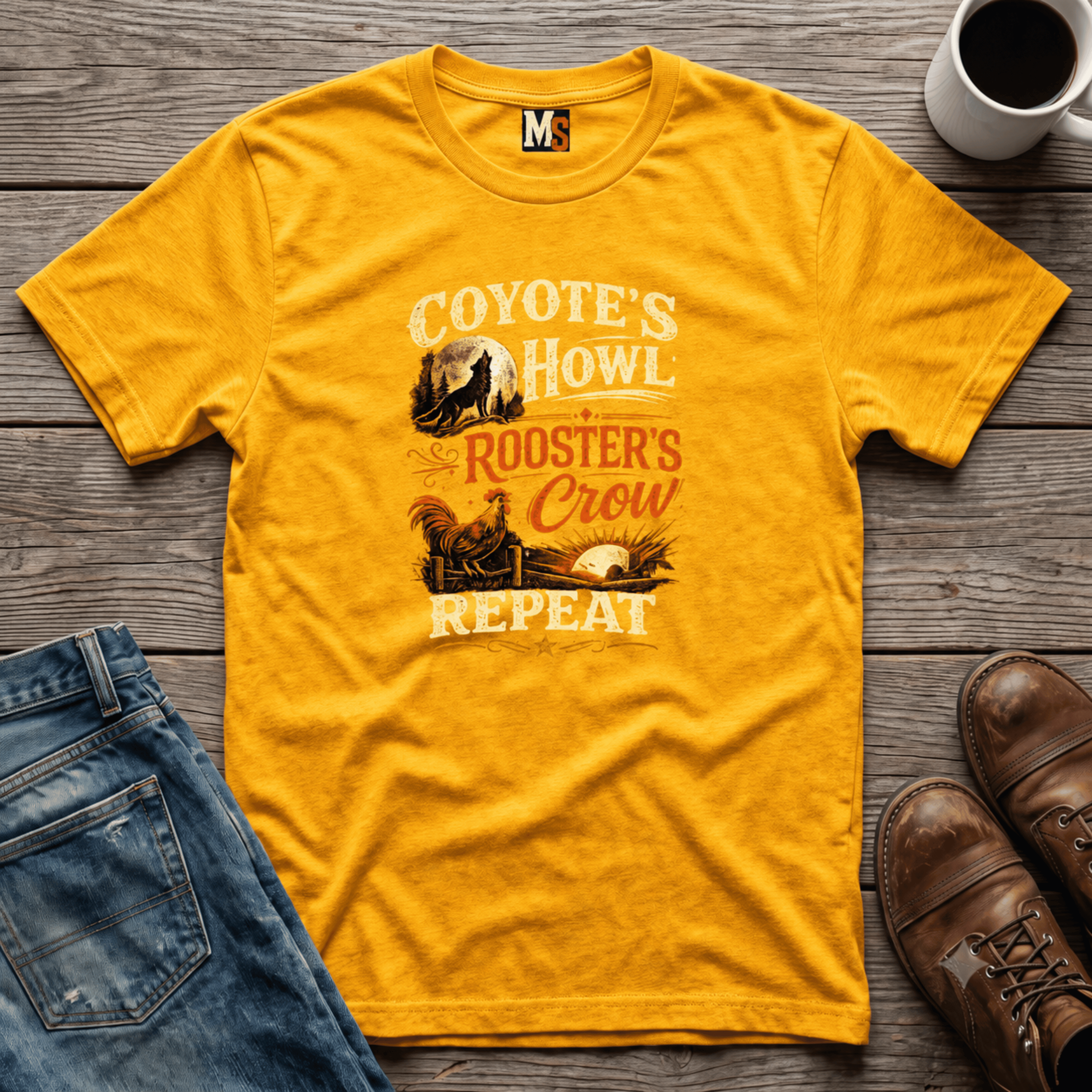 Coyote's Howl, Roosters Crow, Repeat T-shirt