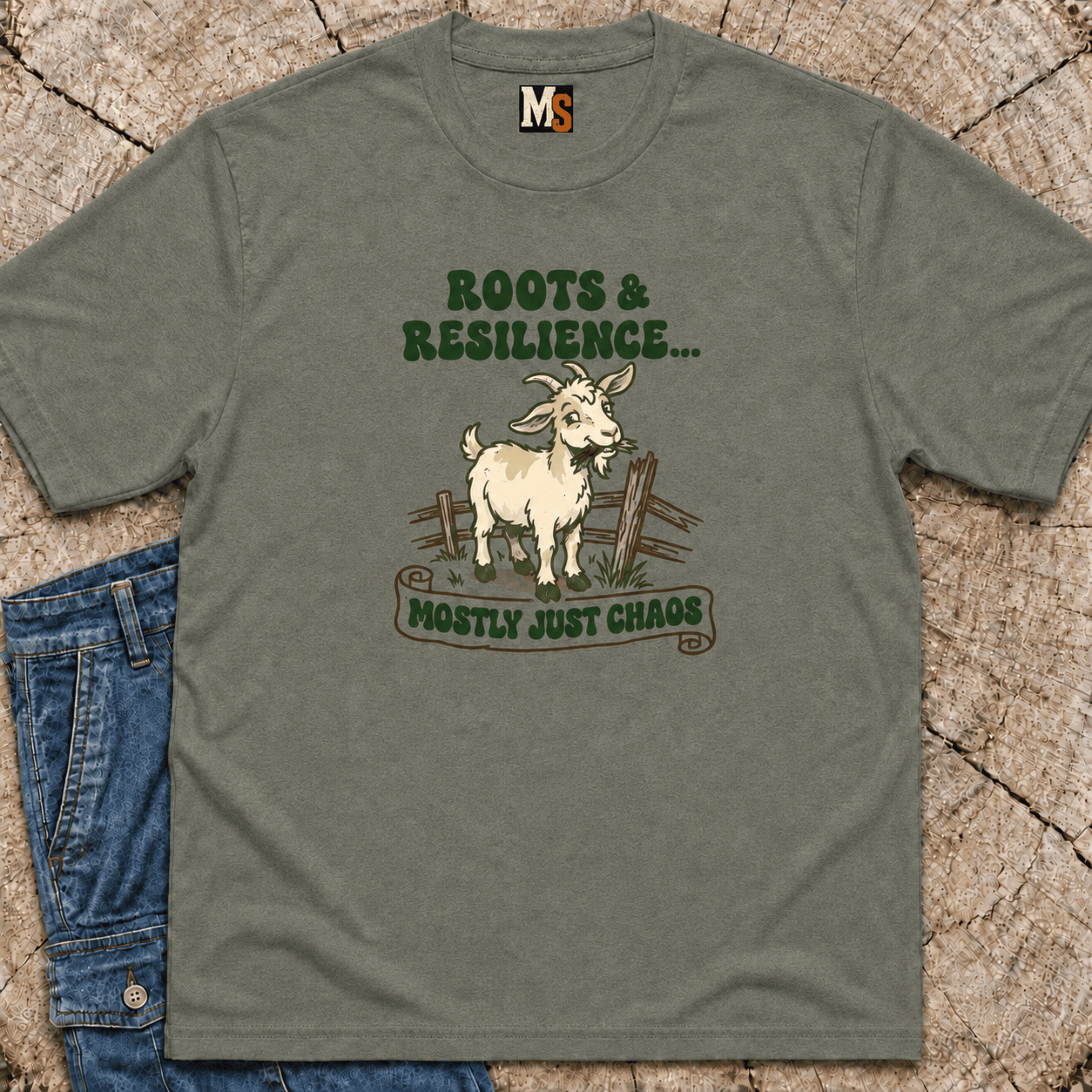 Roots & Resilience - mostly just chaos T-shirt