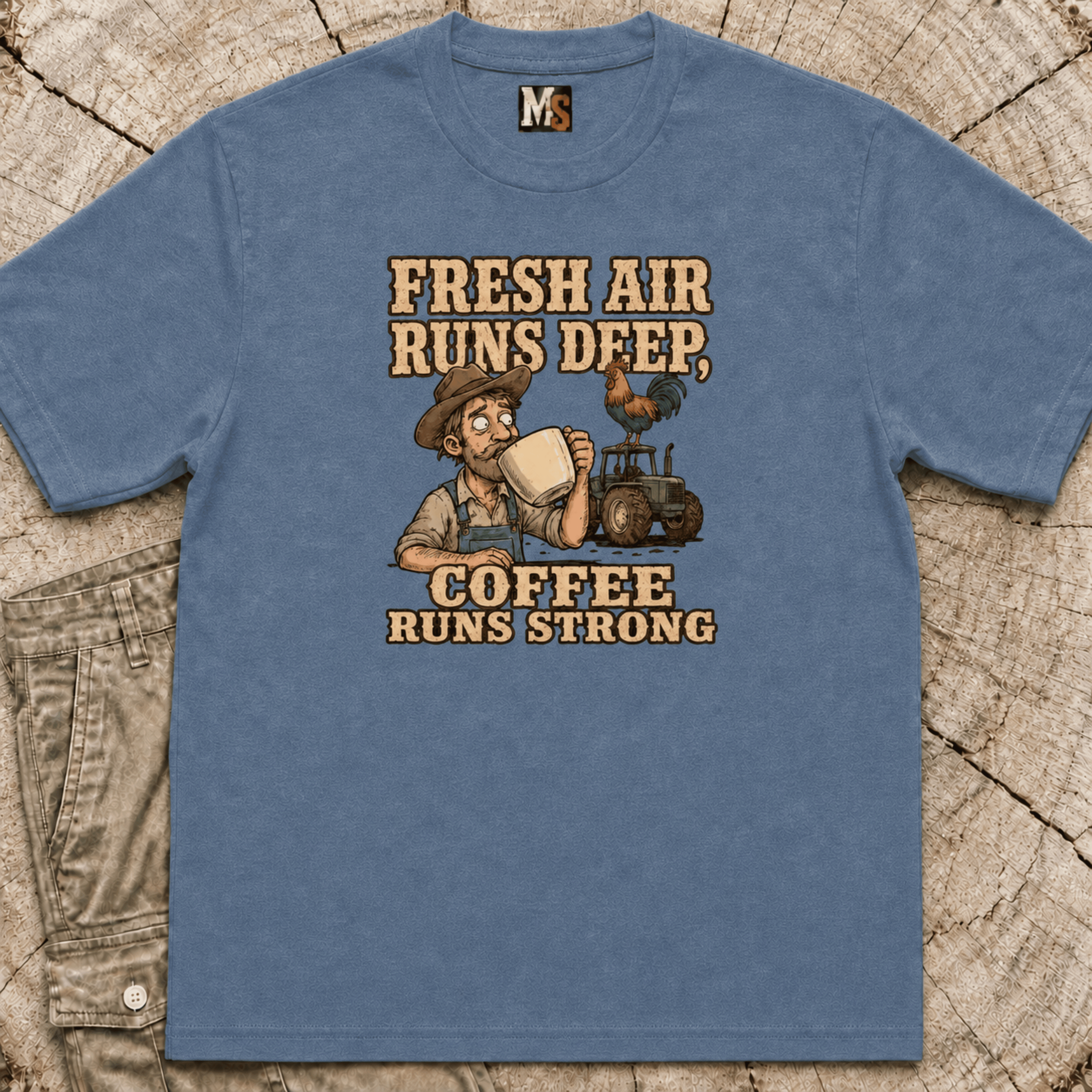Fresh Air runs deep - Coffee runs strong T-shirt