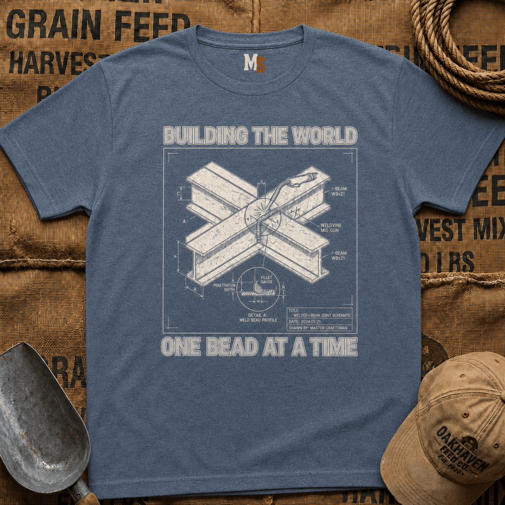 Building the World - one bead at a time -shirt