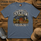 American Farmlife - Work hard, live simple T-shirt