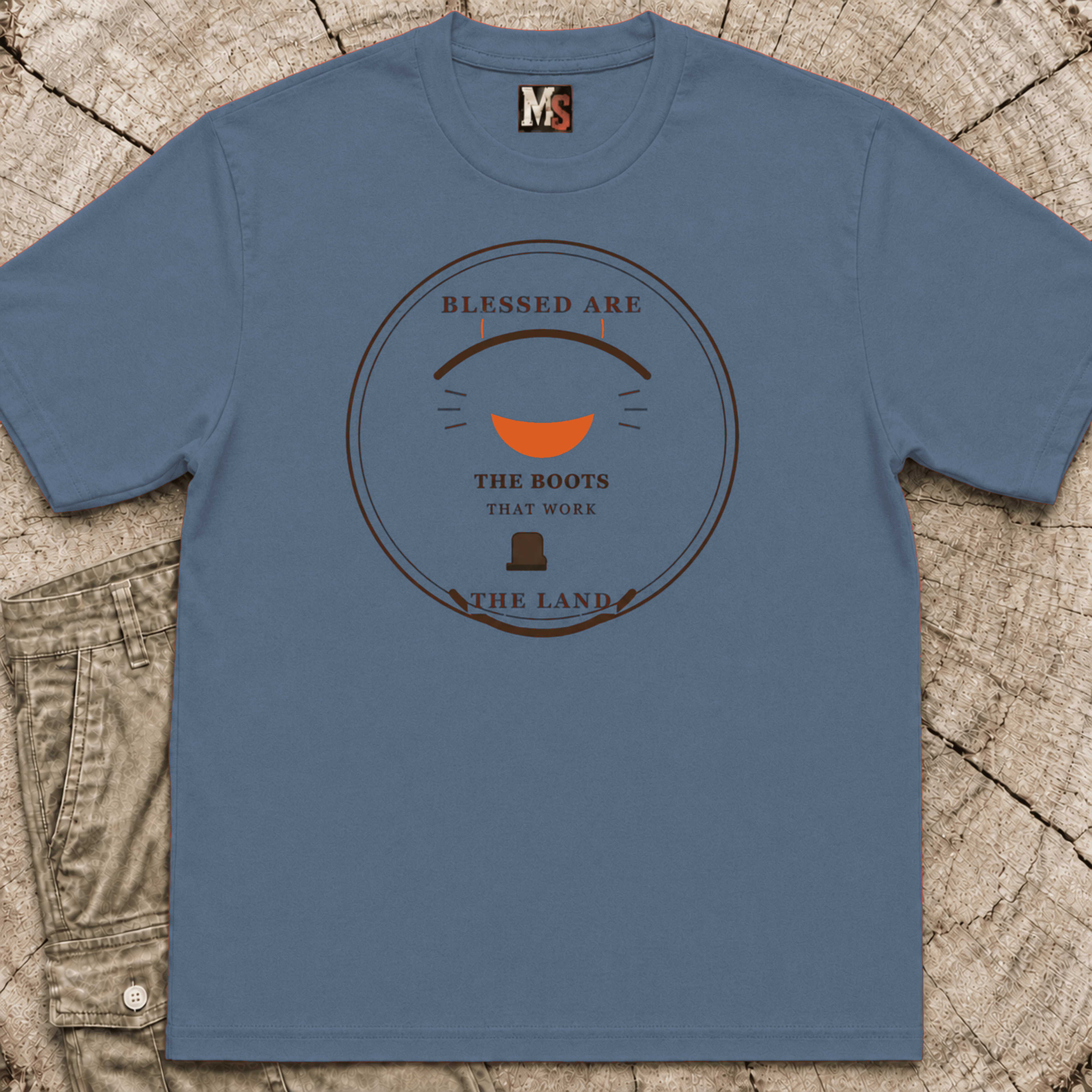 Blessed are the boots that work the ground T-shirt