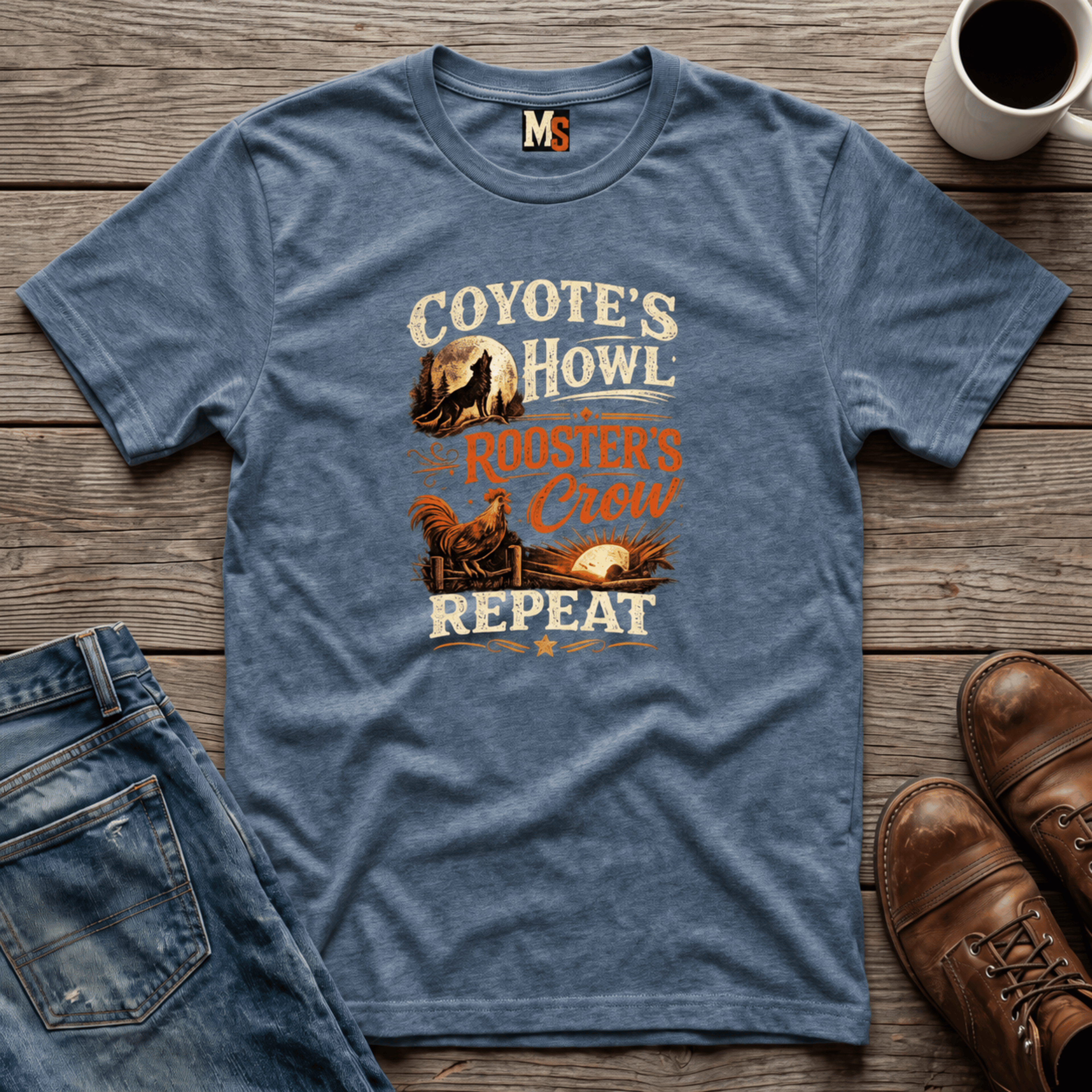 Coyote's Howl, Roosters Crow, Repeat T-shirt