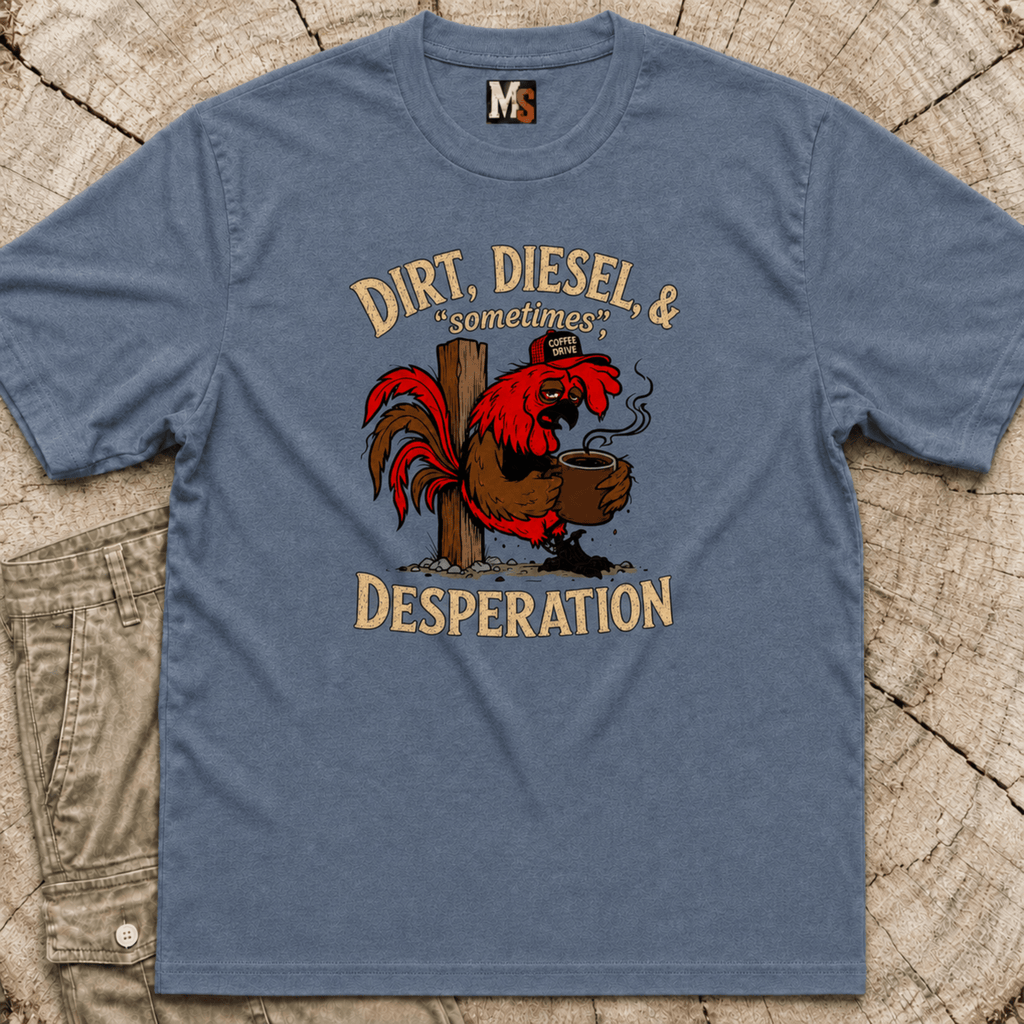 Dirt, Diesel & sometimes Desperation T-shirt